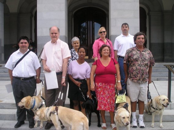 CAGDU Members and their Guide Dogs