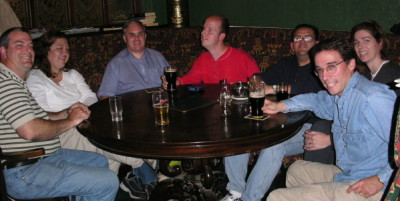 One of several enjoyable trips to the pub.
