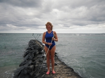 Katie Keim, blind ocean swimmer from Hawaii and featured speaker for the second annual Celebrate Life with the NFBC